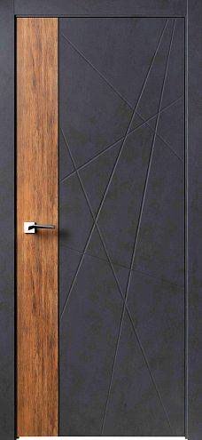 ДГ 60 Модель 026 бетон антрацит/старый дуб, покрытие ПВХ, глухое, ЛОТ 19393552