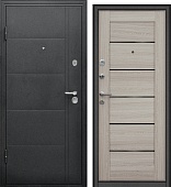 Дверь металл модель Форпост Эверест Царга сандал серый (2050*960, левая)