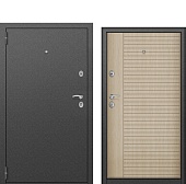 Дверь металл Арета (антик серебро темное/МДФ капучино) (1800*960, левая)