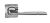 Дверная ручка Риволи на квадратной розетке (INDH 72-02, SC/CP хром матовый/хром блестящий)