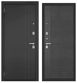 BULDOORS TRUST ECO, RL-2, МДФ бетон темный 9E-160 (2050*960, левая, Ночная задвижка, букле антрацит, хром)