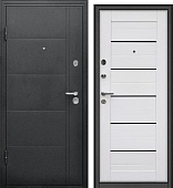 Дверь металл модель Форпост Эверест Царга беленый дуб (2050*960, левая)