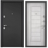 Дверь металл TOREX X5 MP, темно-серый букле графит, СК 65-S, бетон известковый (2050*950, R, правая)
