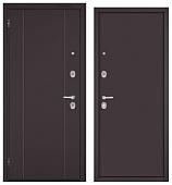 Бульдорс ТРАСТ ЭКО СТАЛЬ, тисн.РЛ-1, 2 замка (2050*860, левая, букле шоколад, хром)