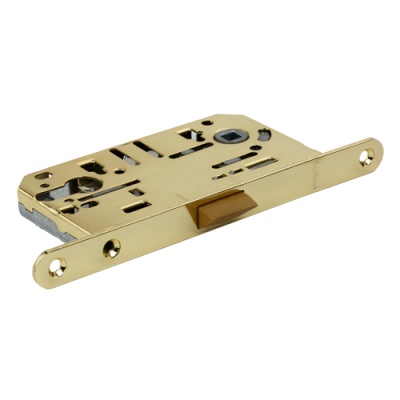 Замок бесшумный с пластиковым язычком Паллини P 410 C PB (золото)