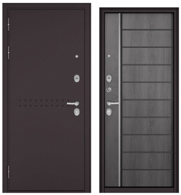 BULDOORS TRUST MASS, R-4, МДФ дуб серый 9S-136  ЛЕВ