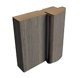 Коробка ПРЯМАЯ с уплот, покрытие Экошпон (ALBERO) (кедр серый, 70*28, 2070)