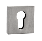Накладка на цилиндр на квадратной розетке PUERTO (никель матовый, арт. INET AL 03 SN)