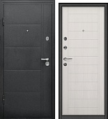 Дверь металл модель Форпост Эверест  беленый дуб (2050*960, левая)