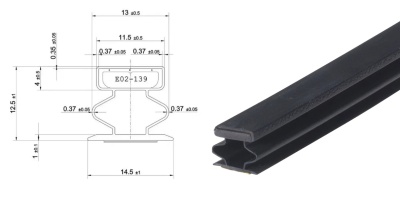 Уплотнитель 12*14 (магнитный)