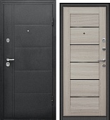 Дверь металл модель Форпост Эверест Царга сандал серый (2050*960, правая)