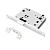 Защелка сантехническая бесшумная РЕНЦ (белый, арт. INLB 2070 plastic W)