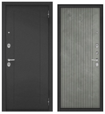 BULDOORS TRUST ECO, RL-1, МДФ бетон серый 9E-161 прав