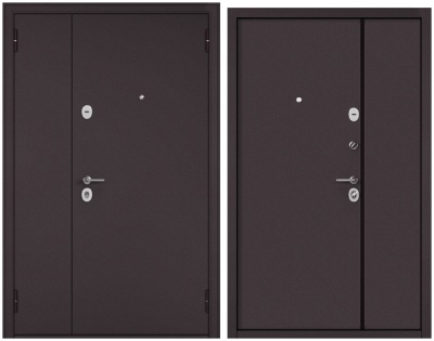 Бульдорс MEGA MASS  Steel (Двухстворчатая),пенопласт, букле шоколад, букле шоколад, хром