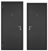 ХОУМ ЭКО, СТАЛЬ, 1 замок (2050*860, левая, букле антрацит, хром)