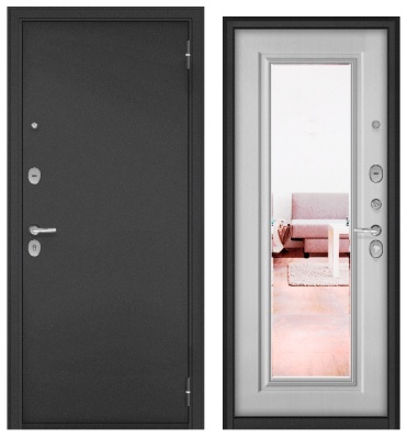 TRUST ECO, МДФ ларче белый 9E-140 прав