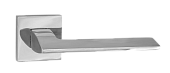 Дверная ручка Ночиата на квадратной розетке (хром блестящий, арт. INAL 531-03 CP)