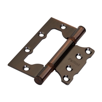 Петля без врезки стальная универс. Паллини PFH 100*75*2,5 2ВВ АС,античн.медь