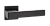 Дверная ручка Бискотти на квадратной розетке (INAL 540-03 slim, B черный)