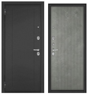 BULDOORS TRUST ECO, RL-1, МДФ бетон серый 9E-161 лев