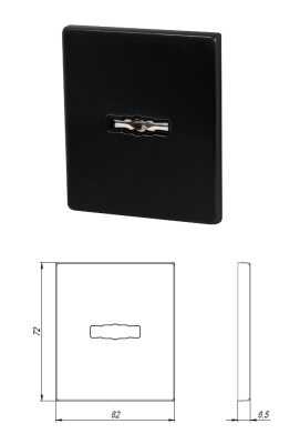 Накладка сувальдная ESC.S-auto.USS/K (PS Protector/USS) BL