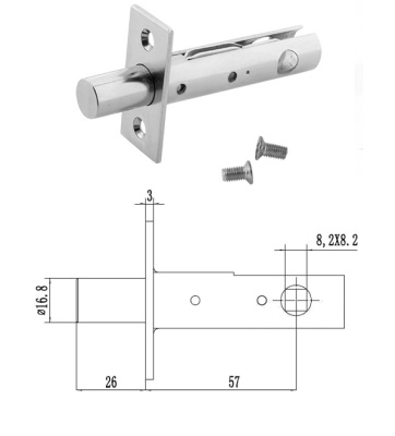 Задвижка 57 мм