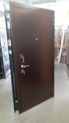 ***Тульские двери  Е1 НИКА , хром (антик медный, МДФ Венге) 2050*960, Правая ЛОТ 9261123