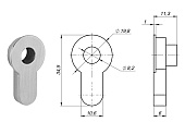Вставка под шток INSERT TANG SSC-16 (сатинированный хром)