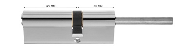 Цилиндровый механизм 45х(шток)  (Хром)