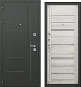 Дверь мет. Агрия Царга 16мм, букле графит, МДФ ясень ривьера айс, matelac grey (2050*860, левая)